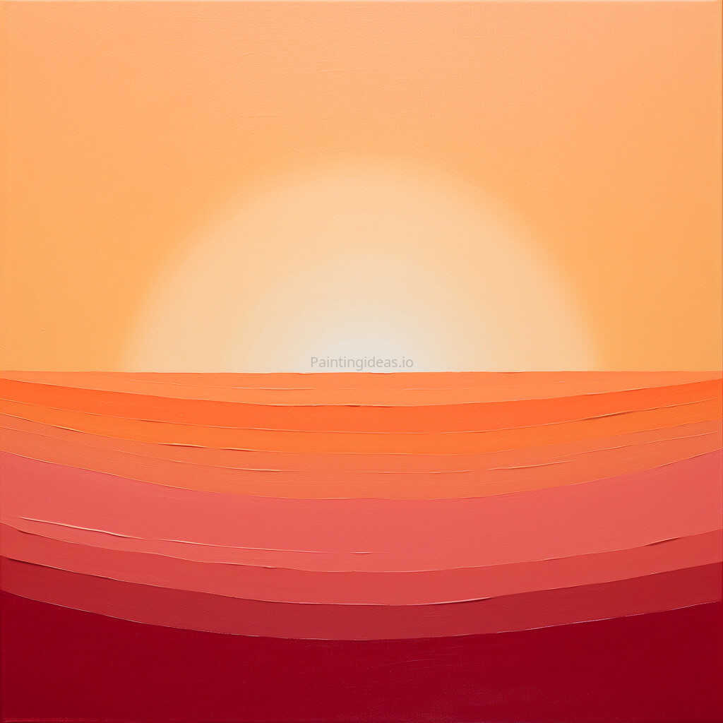 Sunrise Painting idea paintingideas.io