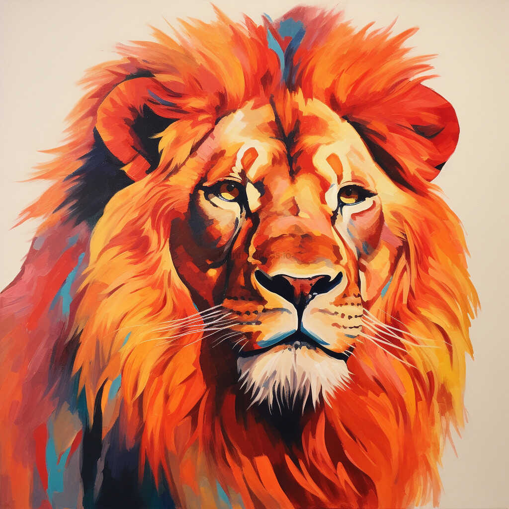 lion painting idea paintingideas.io